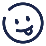 Emoji Funny Circle SVG Icon